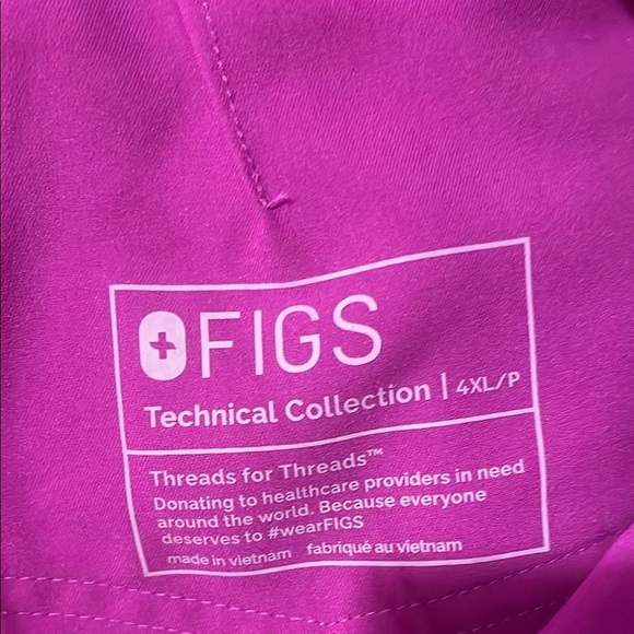 Womens New Figs Zamora Jogger Scrub Pants Purple Jolt Plus Size 4XLP - Picture 6 of 6